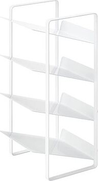 YAMAZAKI Organizér na fľaše do kuchynskej skrinky Tower 4304, kov, výška 40 cm, biely
