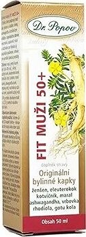Dr. Popov Fit muži 50+ originálne bylinné kvapky 50 ml