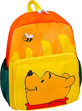 DISNEY Dětský batoh s kapsami žlutý - Medvídek Pú