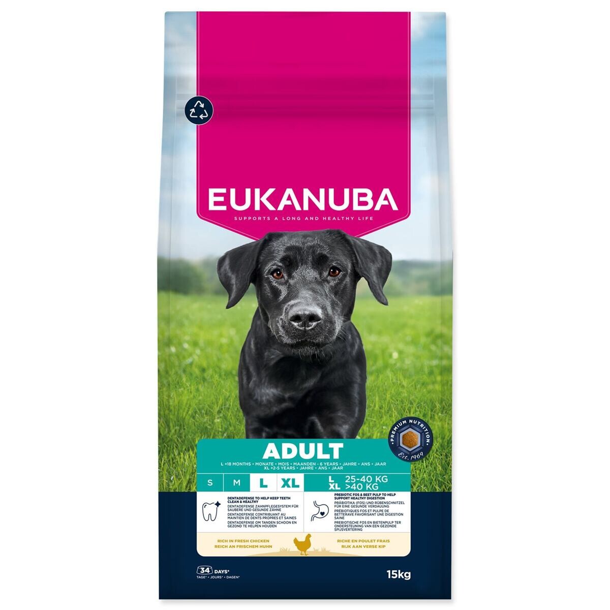 Eukanuba Premium Nutrition Adult Large & Giant Breed kuracie - výhodné balenie: 2 x 15 kg