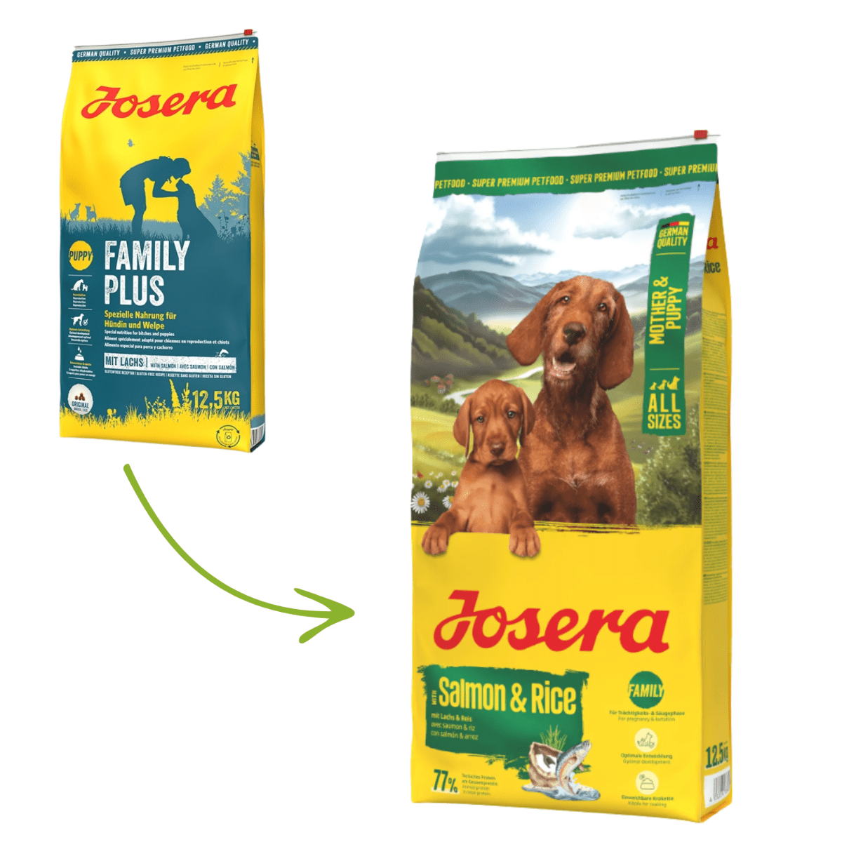 Josera Mother & Puppy losos s ryžou - 12,5 kg