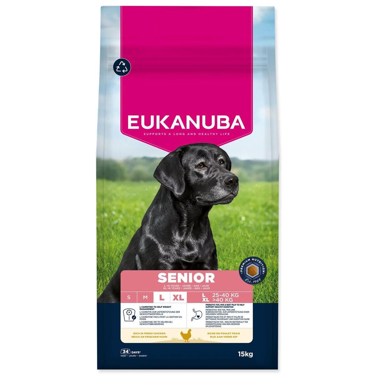 Eukanuba Premium Nutrition Senior Large & Giant Breed kuracie - 15 kg