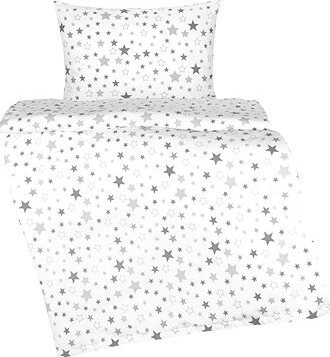 BELLATEX Agáta detské obliečky 90/902, hviezdy na bielej, 90 × 135, 45 × 60