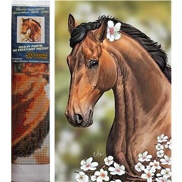 Norimpex Kôň s kvetmi 30 × 40 cm