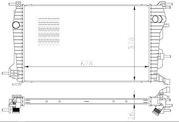 NRF Chladič, chladenie motora 550004