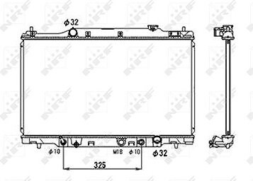 NRF Chladič motora 53679