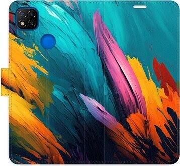 iSaprio flip puzdro Orange Paint 02 na Xiaomi Redmi 9C