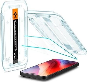 Spigen Glass tR EZ Fit 2 Pack transparency iPhone 17 Pro/17/16 Pro