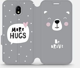 Flipové puzdro na mobil Samsung Galaxy J5 2017 – MH06P Be brave – more hugs