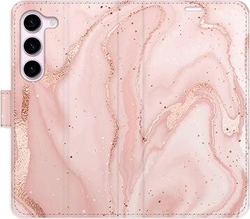 iSaprio flip puzdro RoseGold Marble na Samsung Galaxy S23 5G