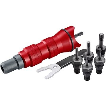 FORTUM nadstavec nitovací na vŕtačku, pre nitovacie matice M3-M8, CrMoV, 4770654