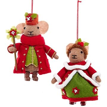 Kurt Adler Plstěná ozdoba myš 1 kus