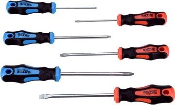 EXTOL PREMIUM skrutkovače sada 6 ks, 3× (-), 3× (PH), CrV, 8819256