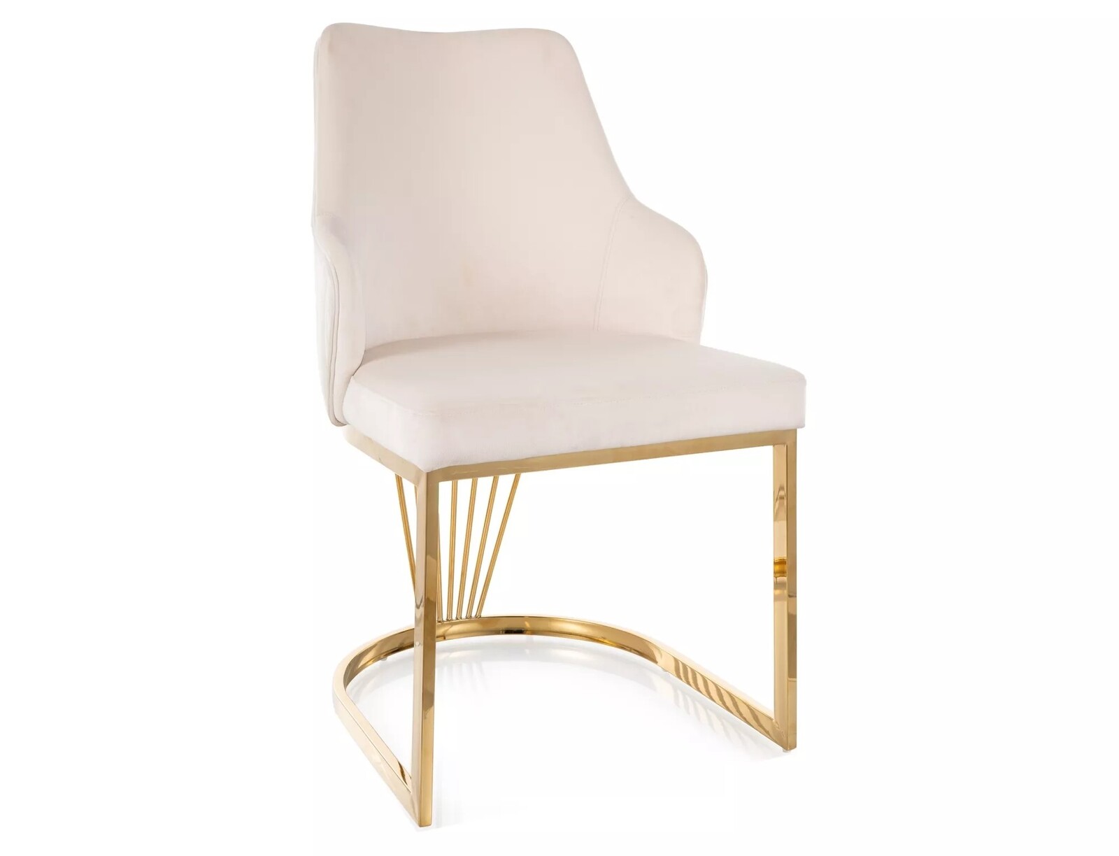 Čalouněná jídelní židle ALURE VELVET béžová