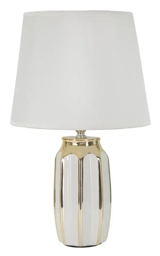 Stolní lampa Cassy 40,5 cm bílo-zlatá