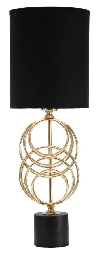 Stolní lampa Circly 58,5 cm černo-zlatá