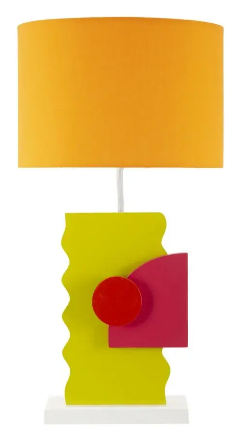 Stolní lampa Color B 60,5 cm žluto-oranžová