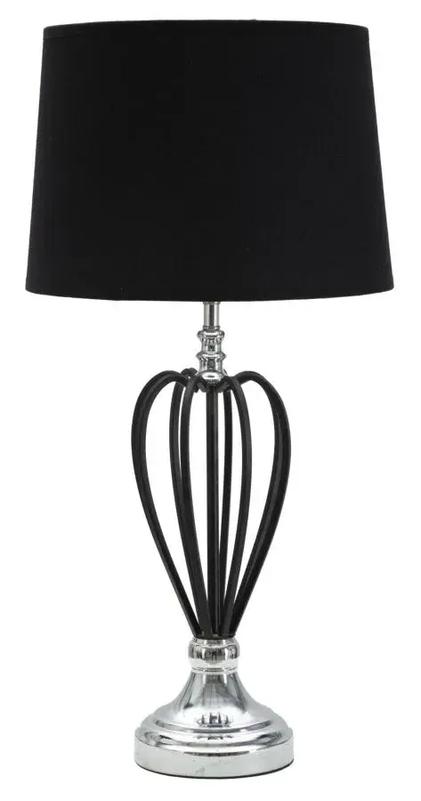 Stolní lampa Darky Silver 56 cm černo-stříbrná