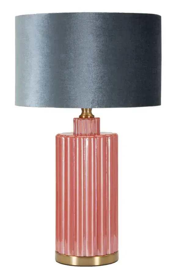 Stolní lampa Helene Tower 70 cm modro-červená