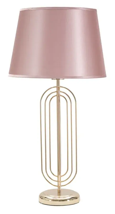 Stolní lampa Krista 64 cm růžovo-zlatá