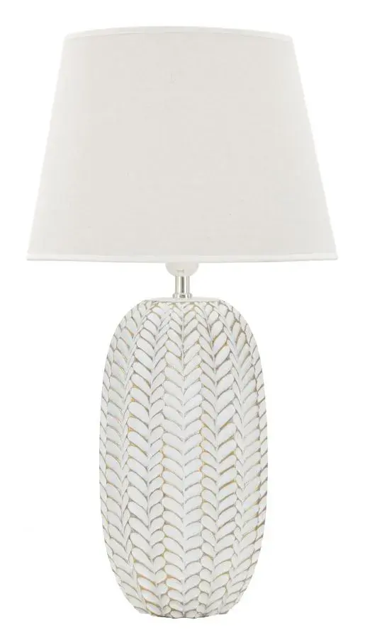 Stolní lampa Leaf 65 cm bílá