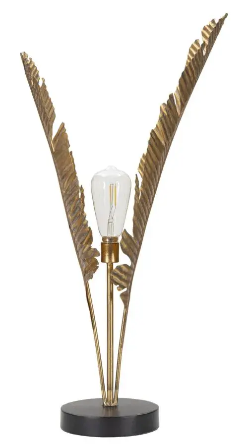 Stolní lampa Palm 65 cm zlatá