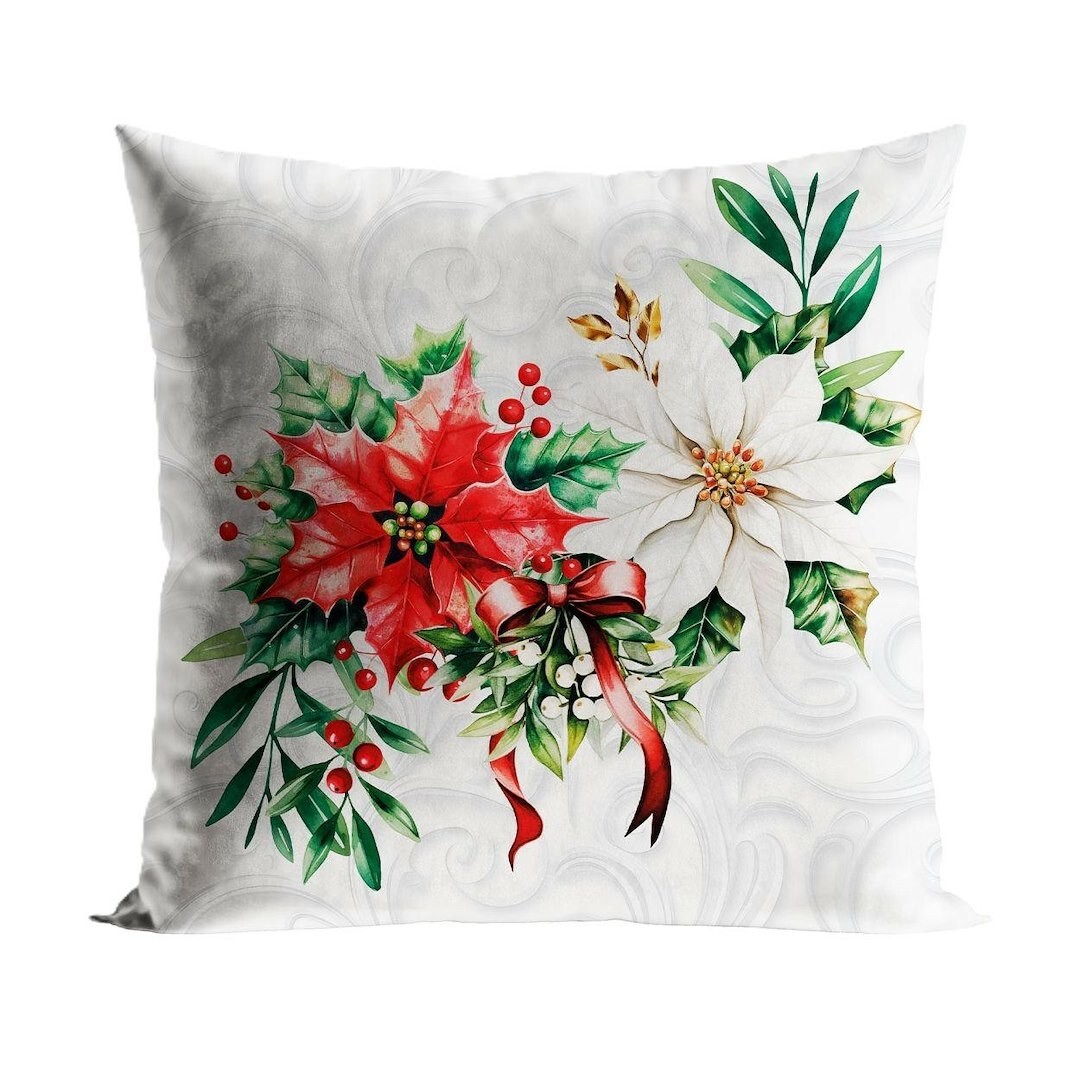 Vánoční povlak na polštář Christmas Star 40x40 cm bílý