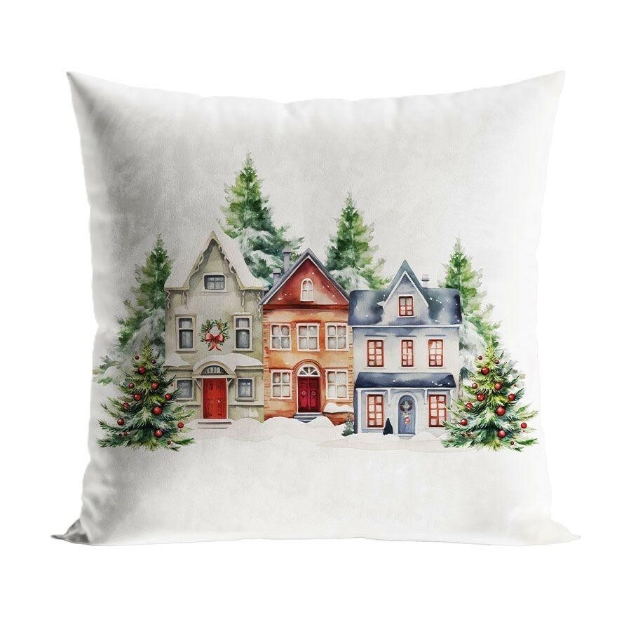 Vánoční povlak na polštář White Town 40x40 cm bílý