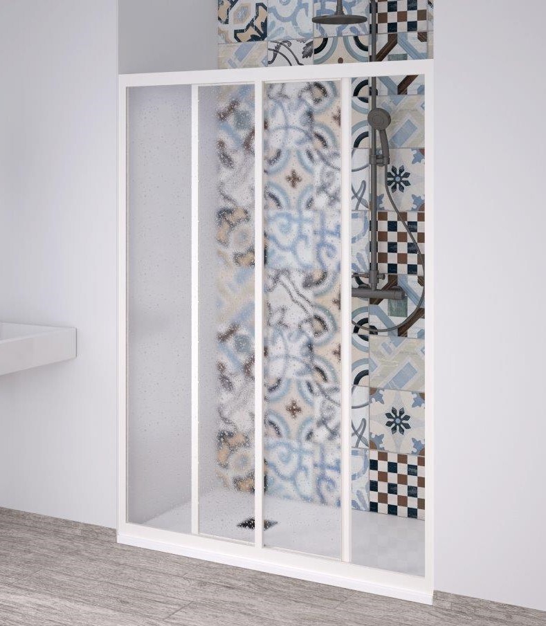 FORTE - Sprchové dvere PORTA NEW - FARBA rámu - Biela, Rozmer A - 110 - 120 cm OLNNC1FS120031