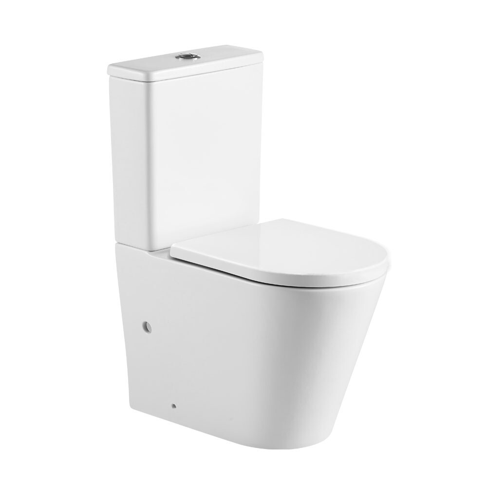Mereo WC kombi, vario odpad, kapotované, Smart Flush RIMLESS, keramické, vr. sedátka VSD91T2