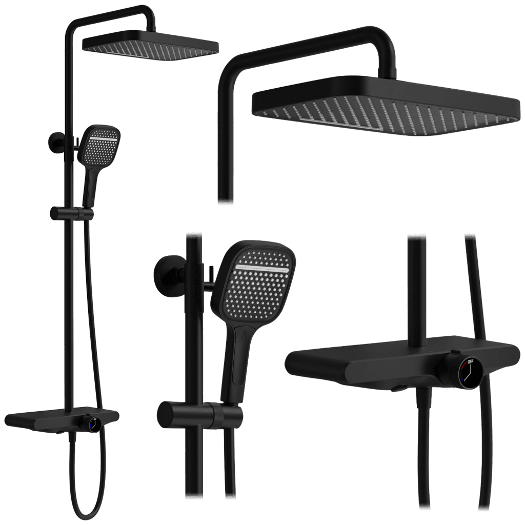 REA REA - Sprchový set Bari Black REA-P0891