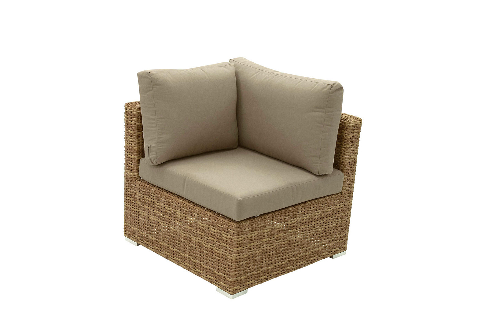 DEOKORK Ratanový rohový diel MALIBU (béžovo-hnedá)