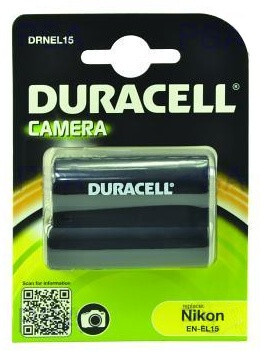 DURACELL Batéria - DRNEL15 pre Nikon EN-EL15, čierna, 1400 mAh, 7.4 V