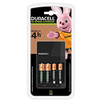 DURACELL Nabíjačka CEF14 s 2 nabíjacími batériami AA 2500 mAh a 2 nab, íjacími batériami AAA 900 mAh