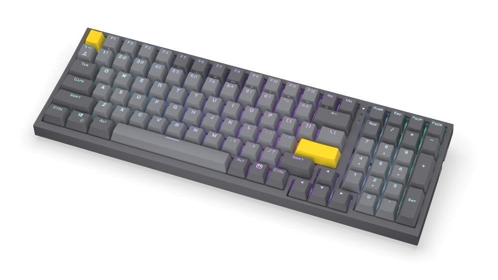 Endorfy herná klávesnica Celeris 1800, bezdrôtová, yellow switch, mechanická, US layout, RGB