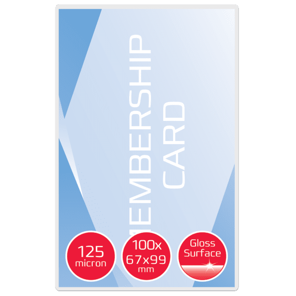 GBC Laminovacie vrecká na menovky 67x99mm 125Mic clear 100pcs