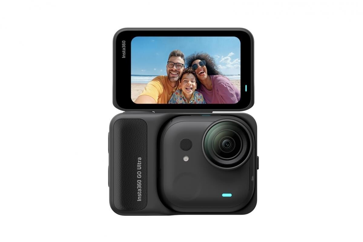 Insta360 GO Ultra miniatúrna akčná kamera, 4K Ultra HD, 60fps, magnetický systém uchytenia, čierna