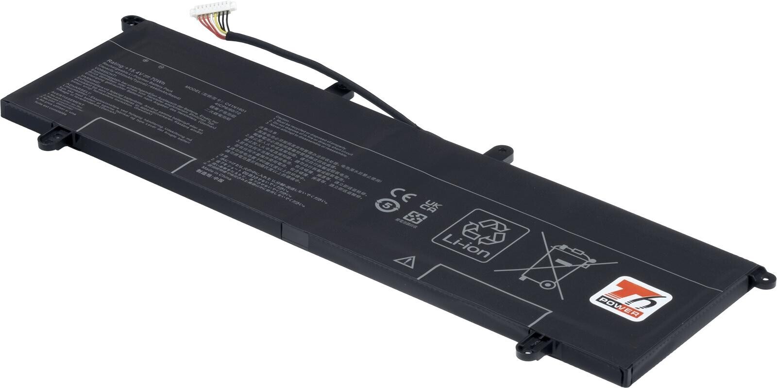 Batéria T6 Power pre Asus ZenBook Duo UX481FA, UX481FL, 4550mAh, 70Wh, Li-pol, 4cell