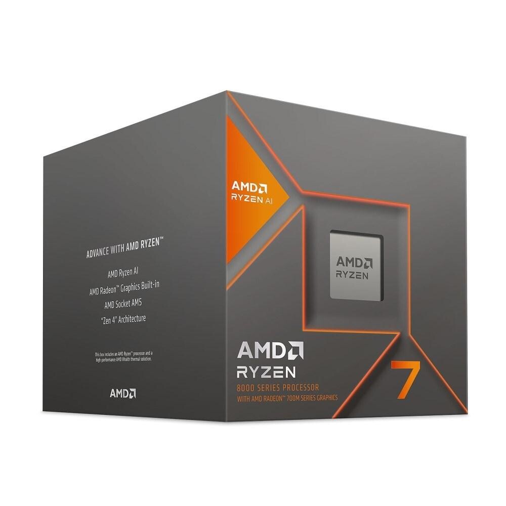 CPU AMD RÝDEN 7 8700G, 8-core, až 5.1GHz, 24MB cache, 65W, AMD Radeon 780 Graphics, socket AM5, BOX