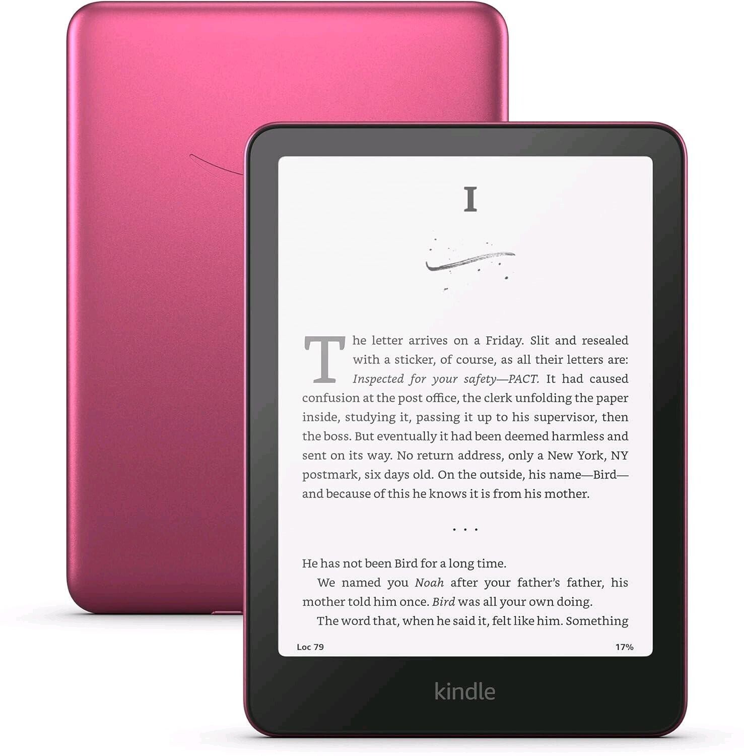 E-book Amazon Kindle Paperwhite Signature Edition 2024 (32 GB), maliny, BEZ REKLAM