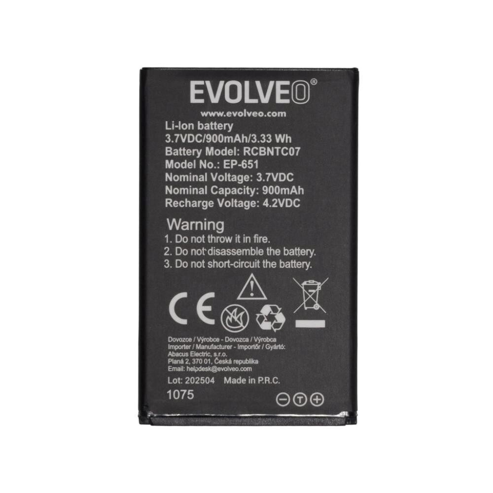 EVOLVEO originálna batéria 900 mAh pre EasyPhone XG (EP-650)