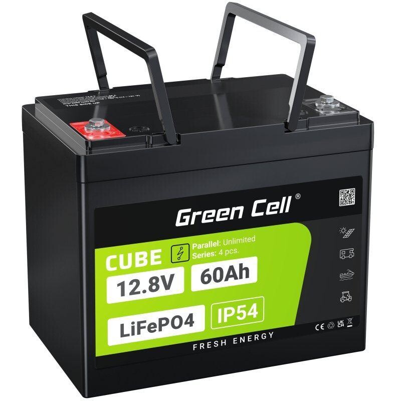 Green Cell Batéria CUBE LiFePO4 60Ah 12,8V 768Wh lítium-železo-fosfátová pre elektromotory, karavany, výťahy