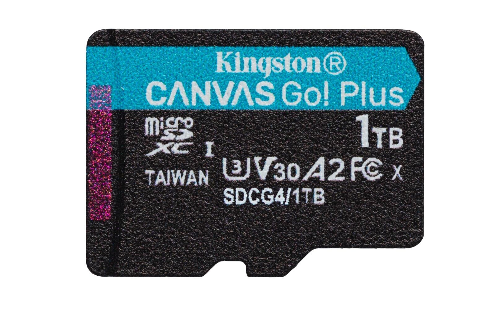 Kingston 1TB microSDXC Canvas Go Plus Gen4 200MB/s A2 U3 V30 Card bez adaptéra