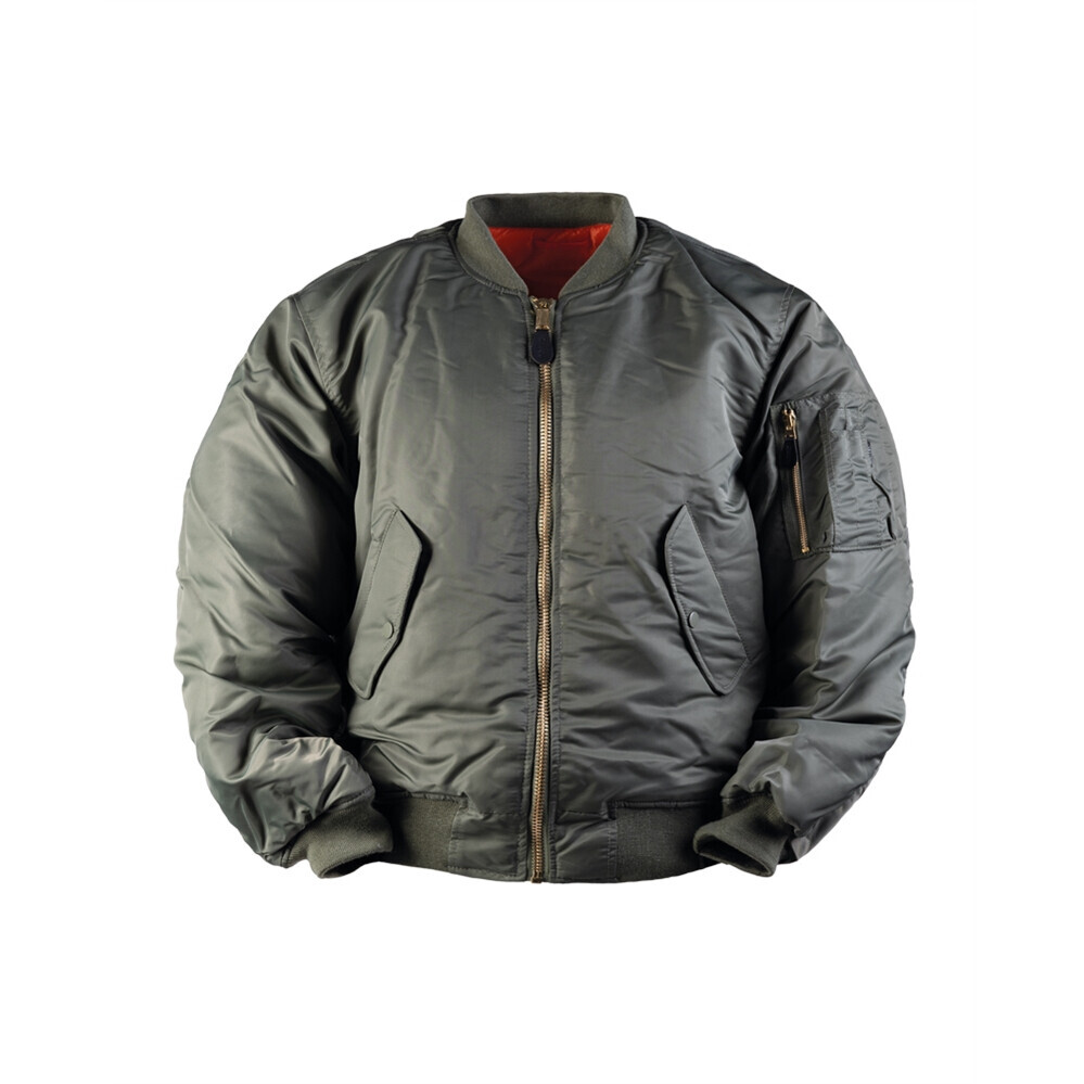 US letecká bunda MA1 Bomber Basic - olivová, M