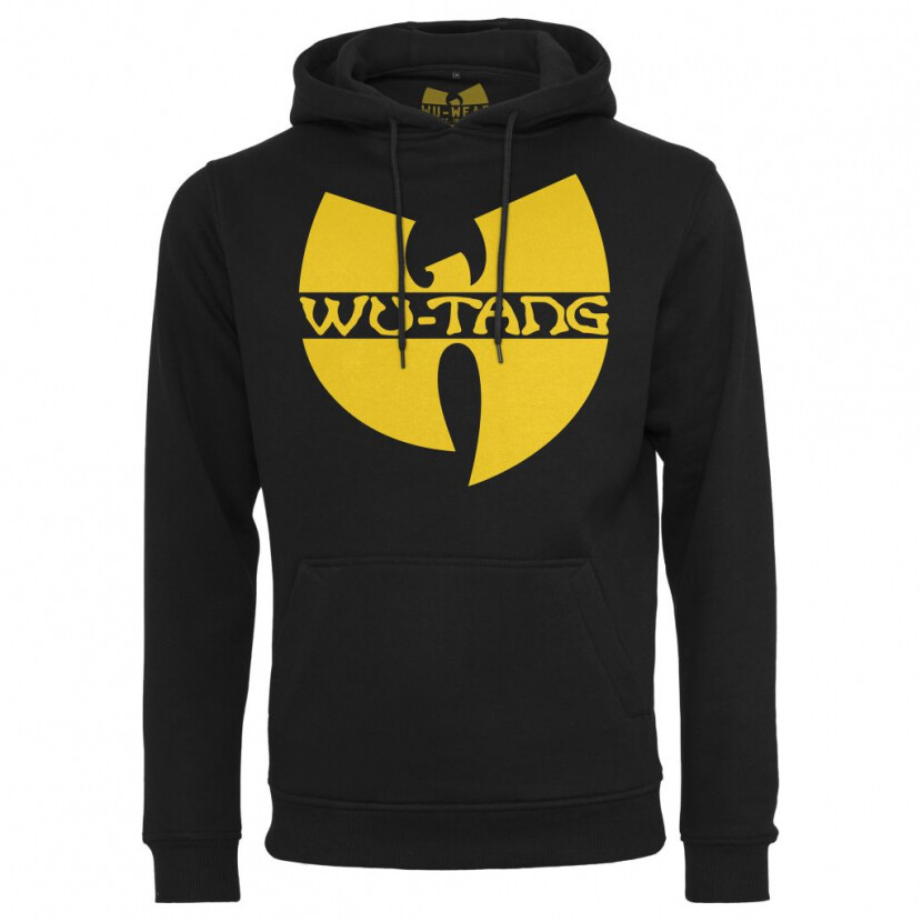 Mikina s kapucňou Wu-Wear Logo Hoody - čierna, S