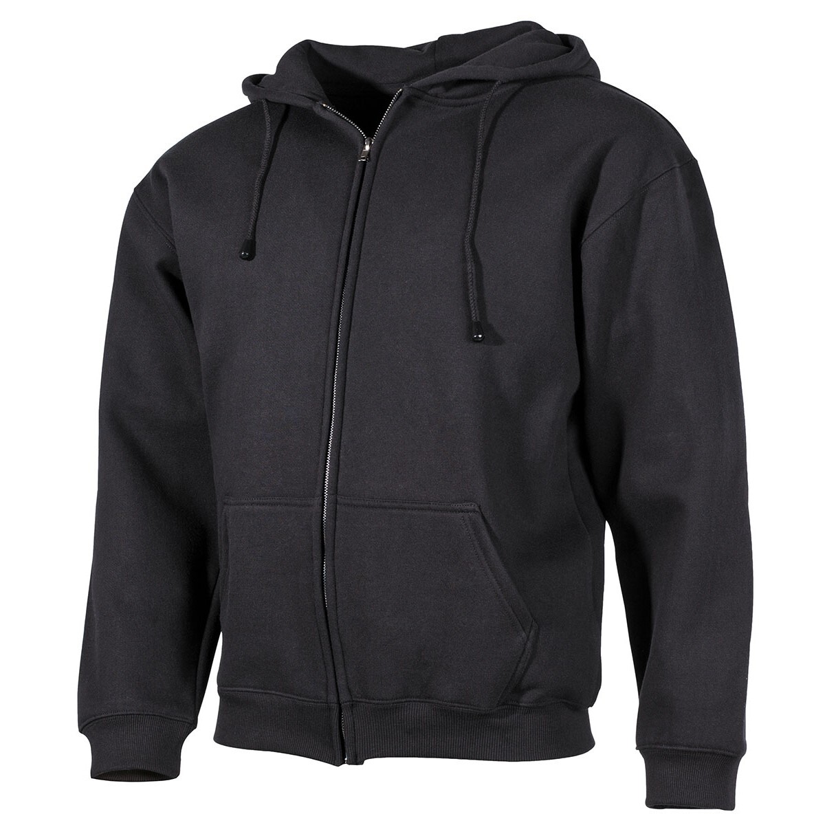Mikina s kapucňou Pro Company Zip - čierna, L