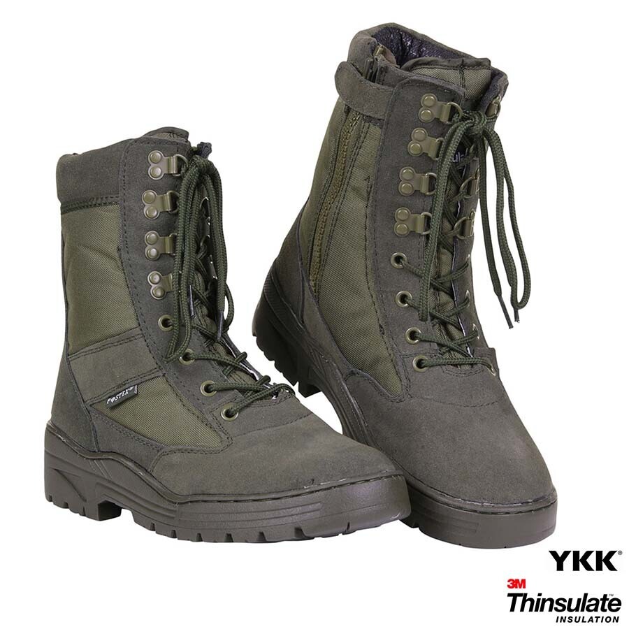Topánky Fostex Sniper Boots Zipper - olivové, 43