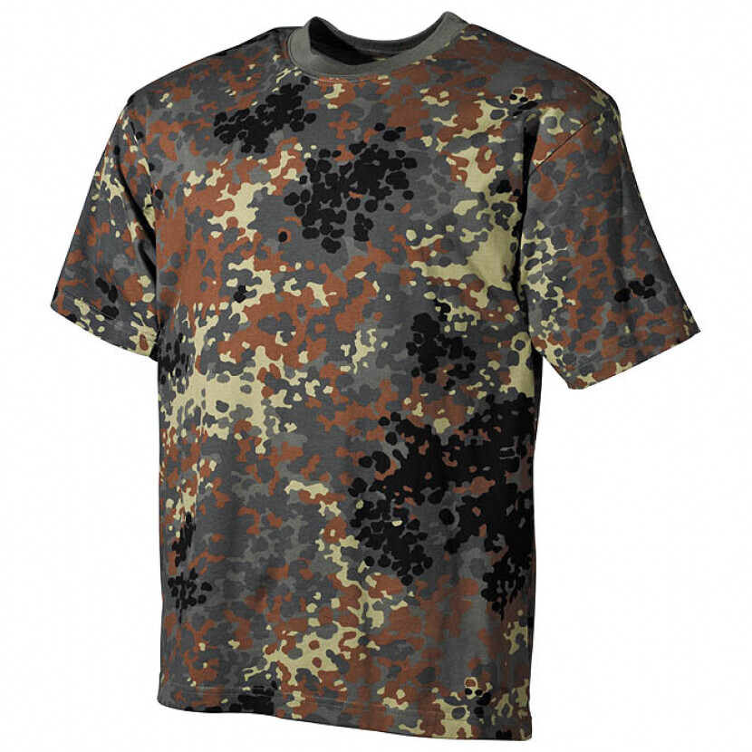 Tričko s krátkym rukávom MFH US - flecktarn, 3XL
