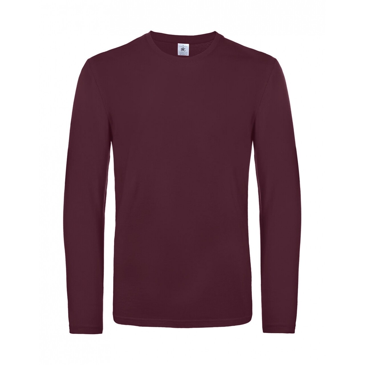 Tričko s dlhým rukávom B&C LSL Ultra - burgundy, 3XL