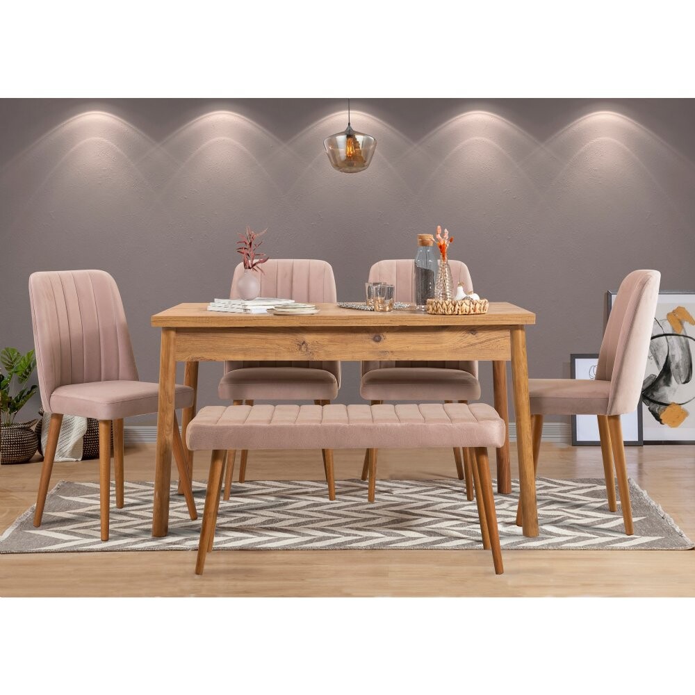 Set stola a stoličiek (6 kusov) Costa Atlantic Stone